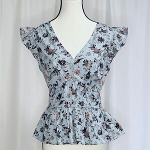 Vineyard Vines Coastal Floral Ruffle Sleeve Dress. New without tags.